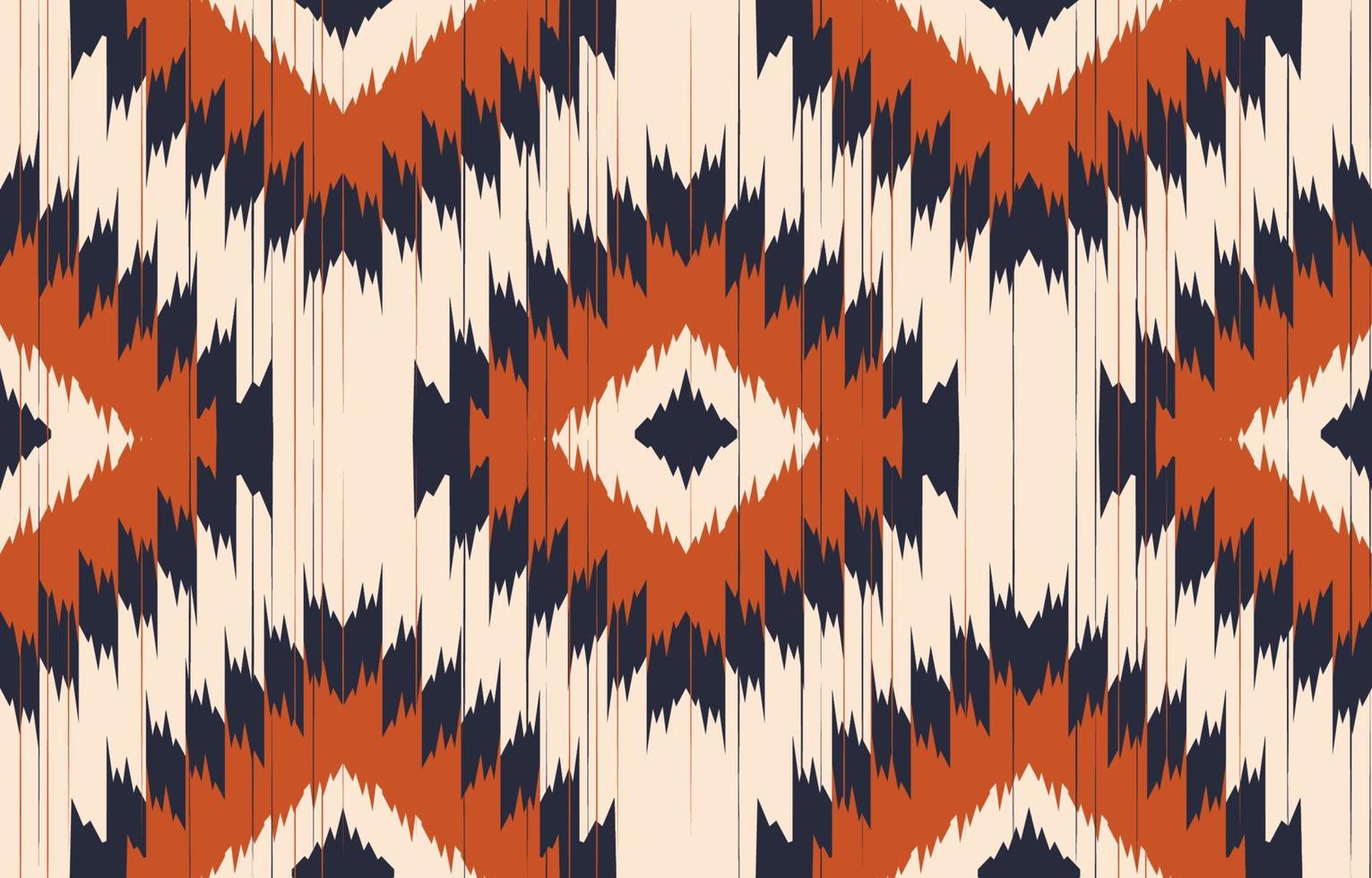 aztekisches Motiv ethnische Ikat-Kunst. das nahtlose aztekische muster im stammes-, volksstickerei-, mexikanischen, usbekischen stil. marokkanische geometrische kunst ornament print.slubby strukturiertes design für teppich, stoff. vektor