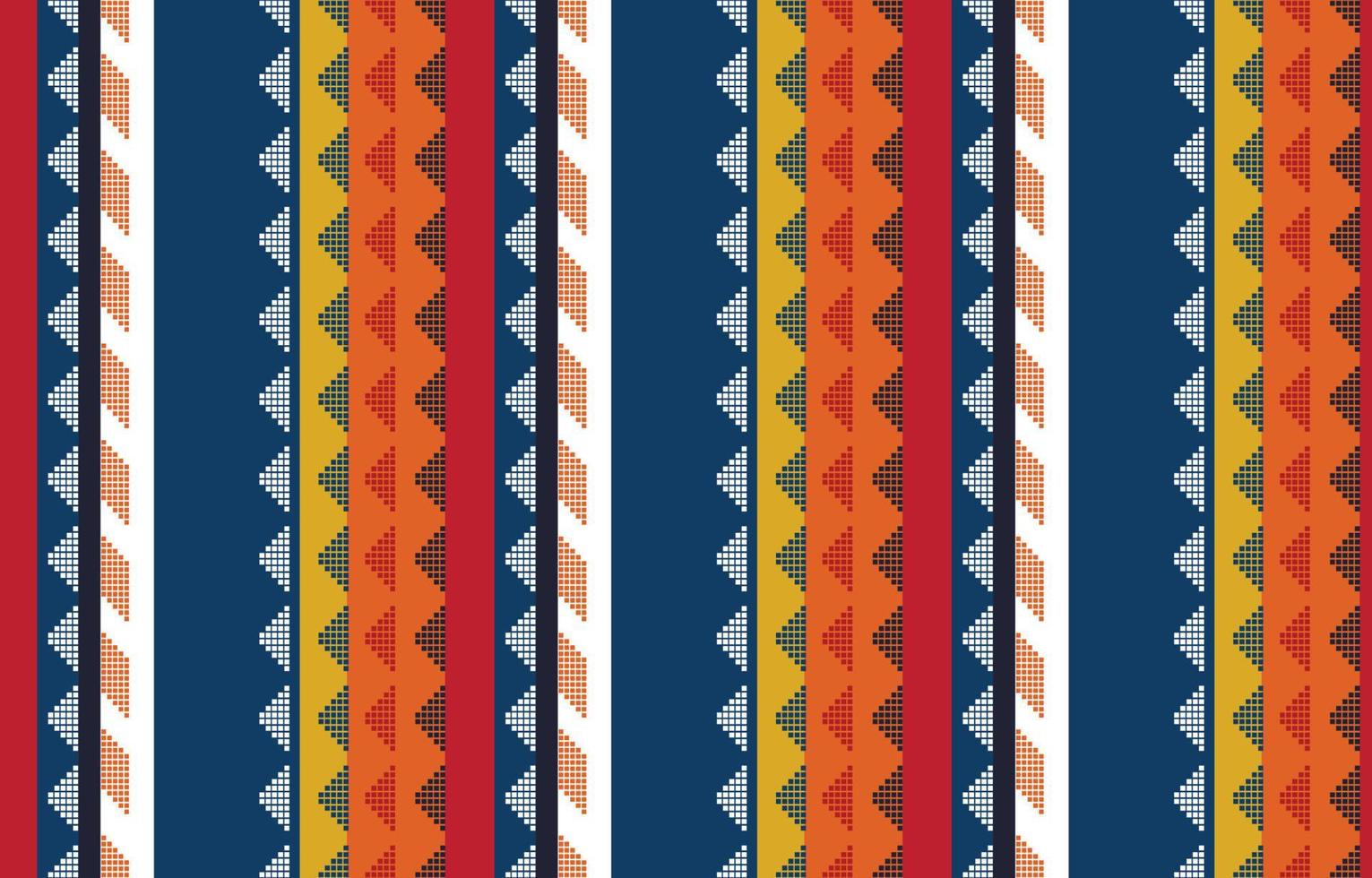 aztekisches Motiv ethnische Ikat-Kunst. das nahtlose aztekische muster in stammes-, volksstickerei, mexikanisch, stil. marokkanische geometrische kunst ornament print.slubby strukturiertes design für teppich, stoff. vektor