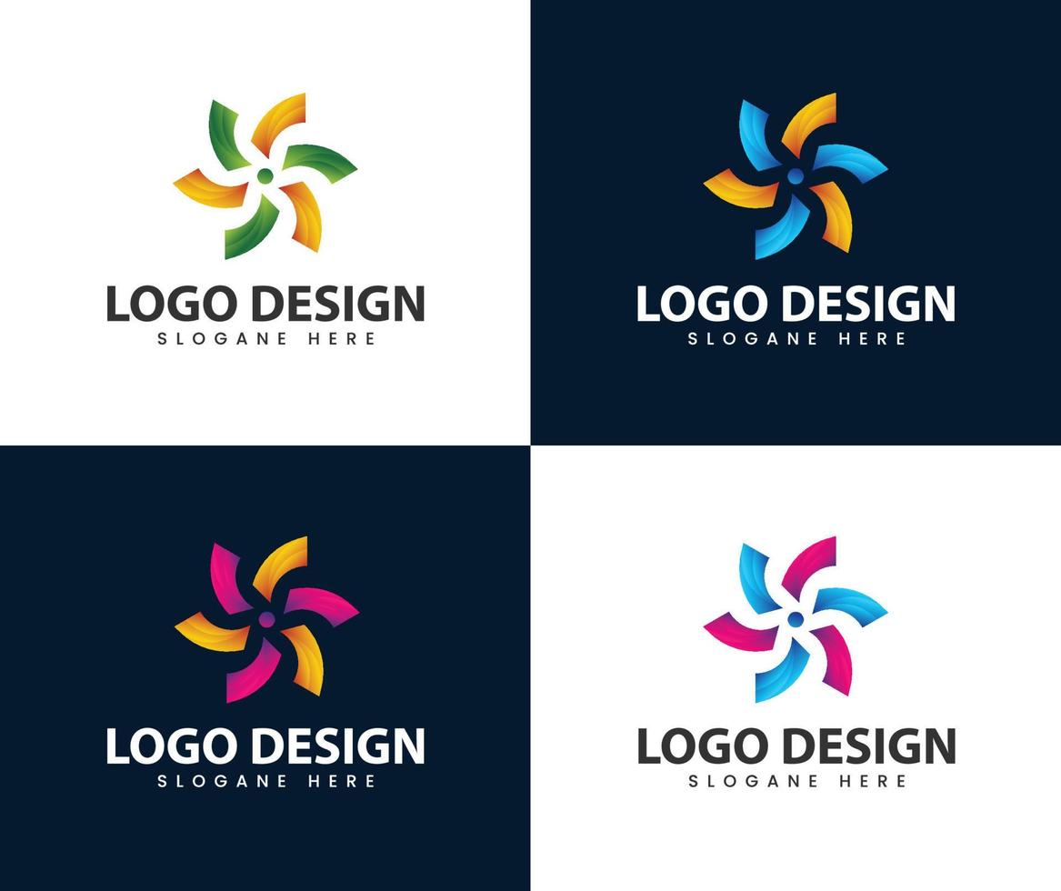 abstraktes modernes Logo-Design vektor