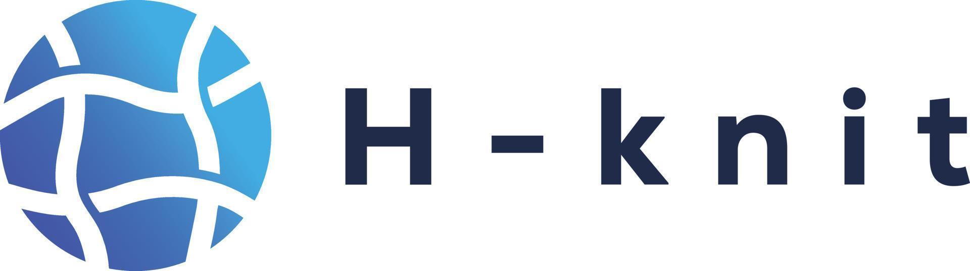 h Brief Logo Design-Vorlage vektor