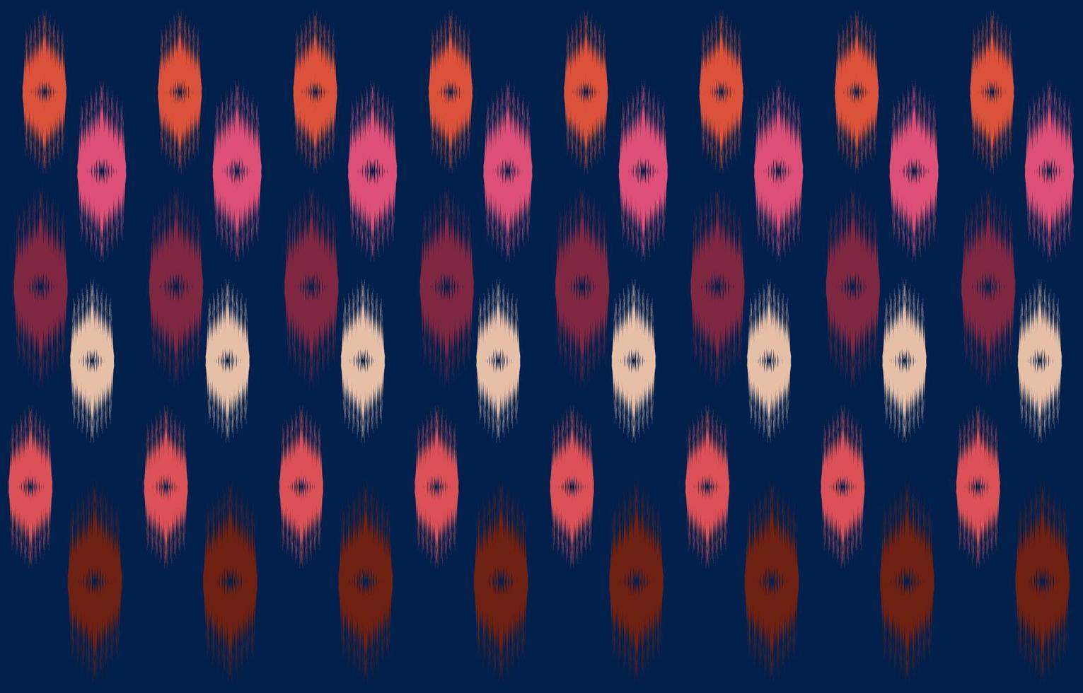 färgglada prickiga mönster. ikat geometrisk prydnad. etniska element sömlös design för bakgrund eller tapeter. vektor illustration