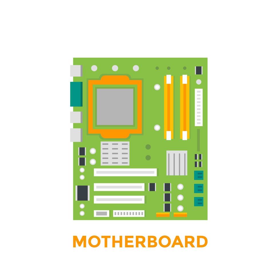 Motherboard-Vektor-Illustration vektor