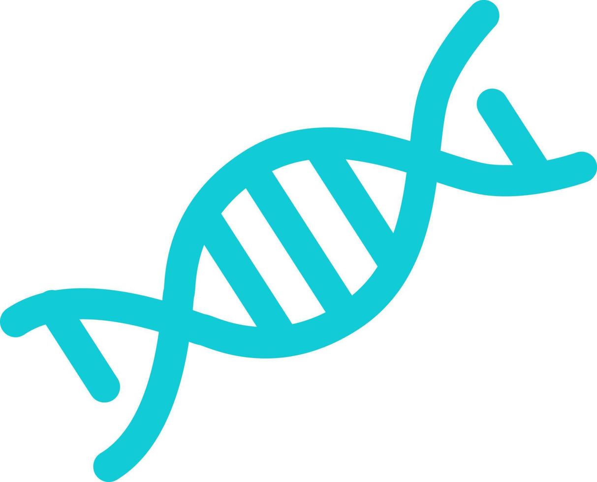 DNA stege som struktur semi platt färg vektorobjekt vektor