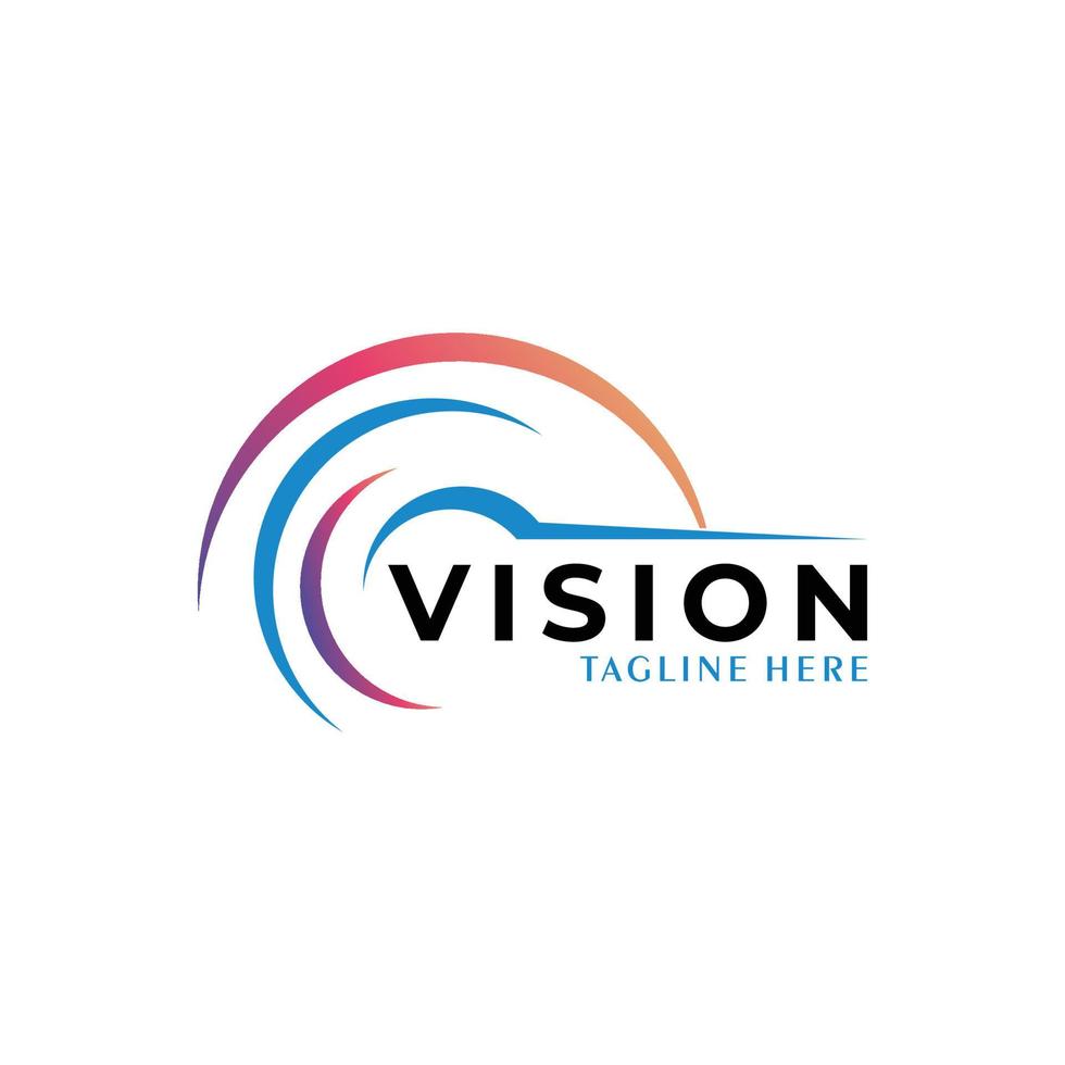 Vision-Logo-Icon-Vektor isoliert vektor