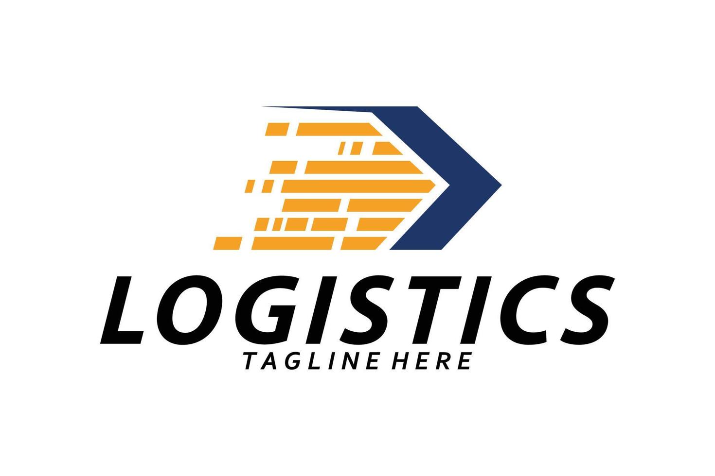 logistik logotyp ikon vektor isolerade