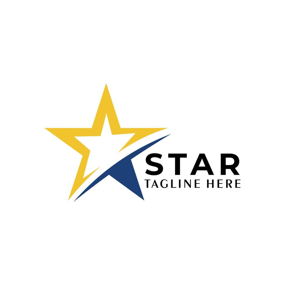 Stern-Logo-Icon-Vektor isoliert vektor