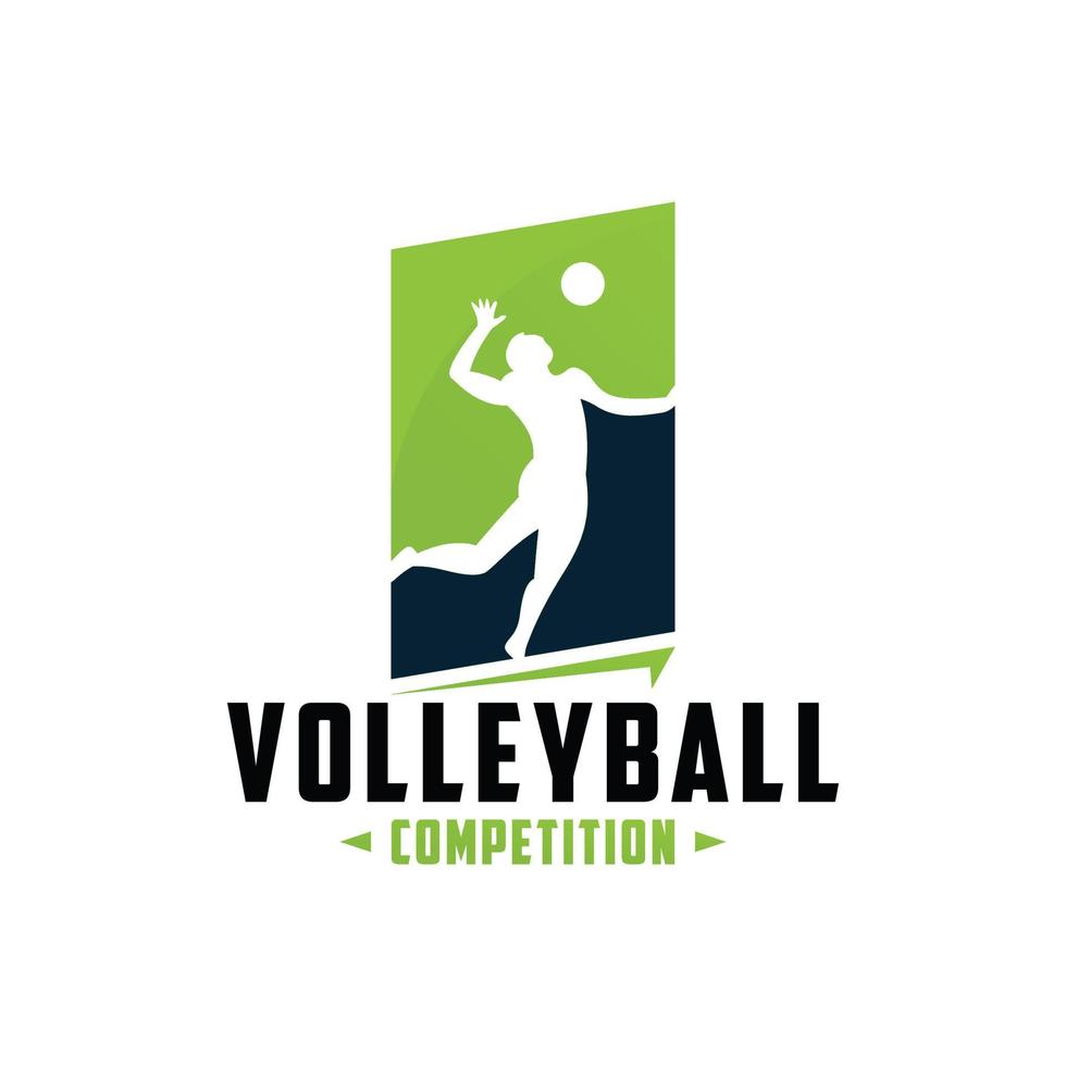 Volleyball-Logo-Icon-Vektor isoliert vektor