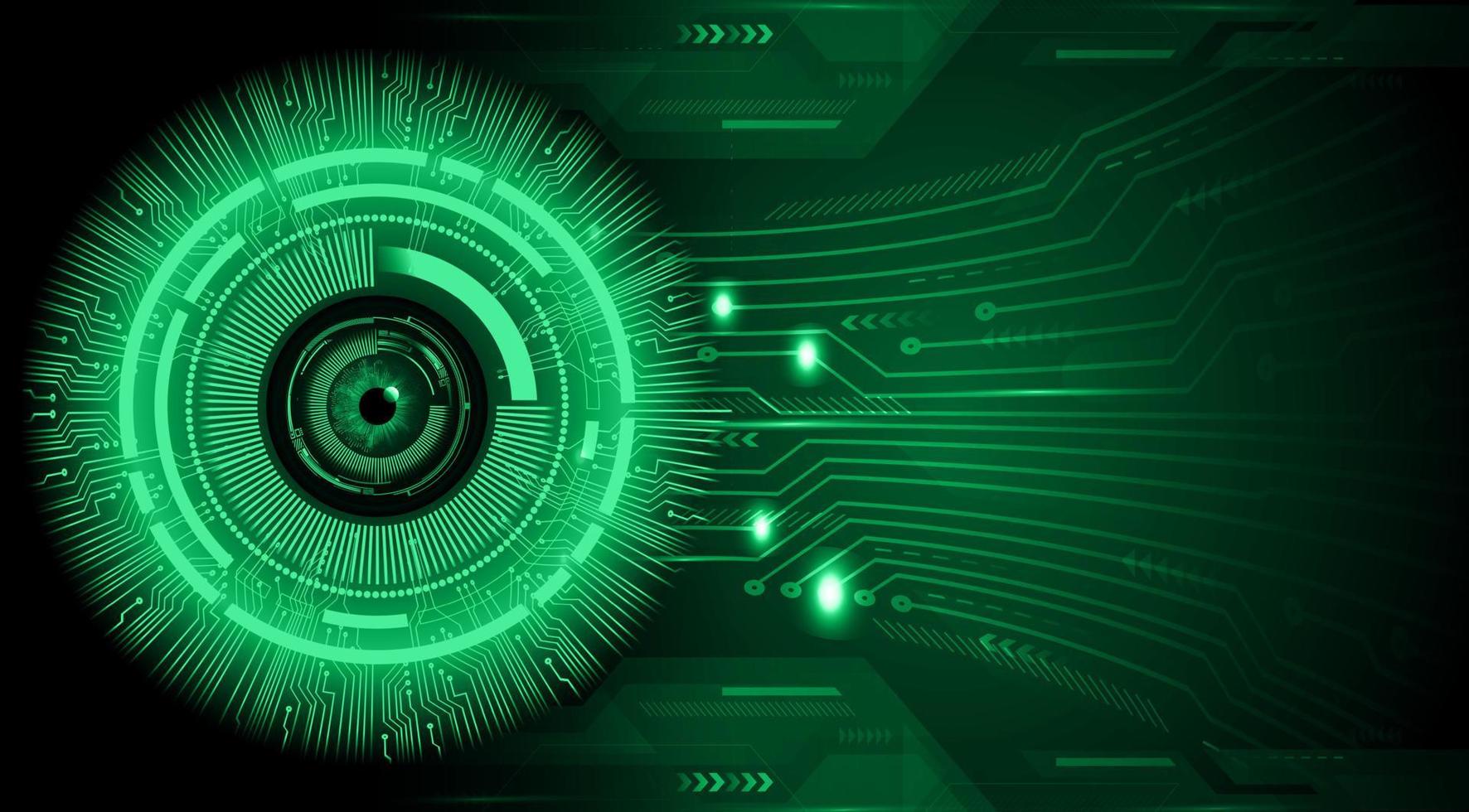 blå ögon cyber krets framtida teknik koncept bakgrund vektor
