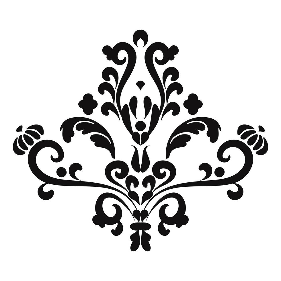 elegantes ornament.mehndi-muster. für die Gestaltung von Wand, Speisekarten, Hochzeitseinladungen oder Etiketten, für Laserschneiden, Intarsien. digitale Grafiken. Schwarz und weiß. vektor