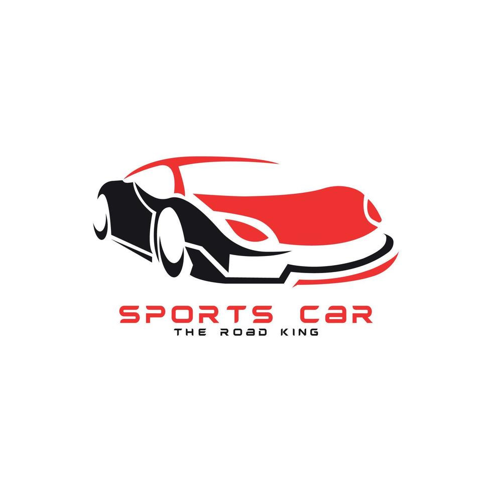 Sportwagen-Automobil-Logo-Design-Konzept vektor