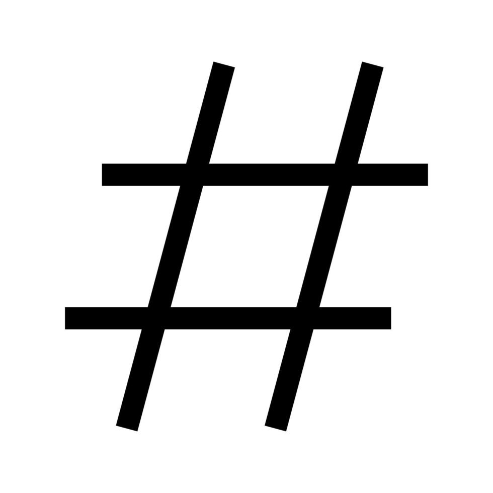 Hashtag-Vektorsymbol vektor