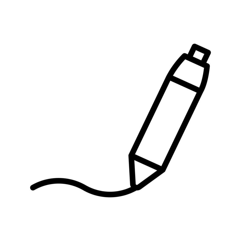 Stift-Signatur-Vektorsymbol vektor