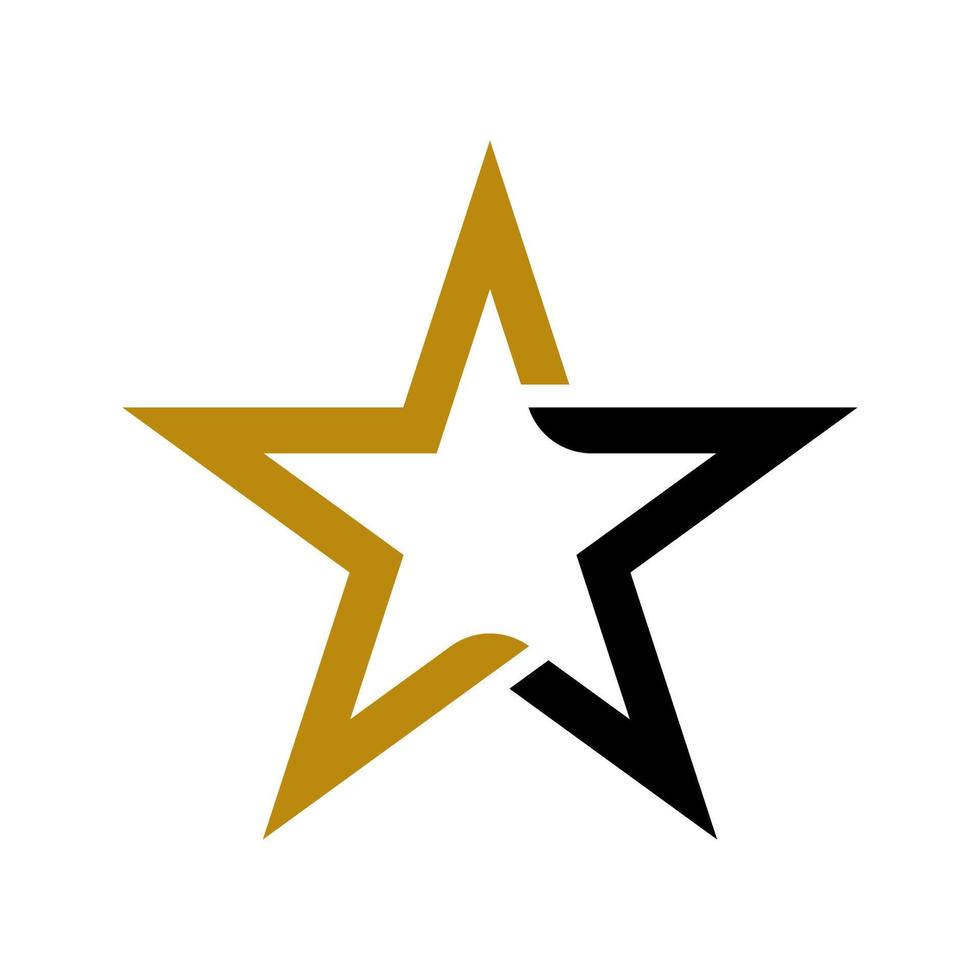 Stern-Logo-Design-Vektor vektor