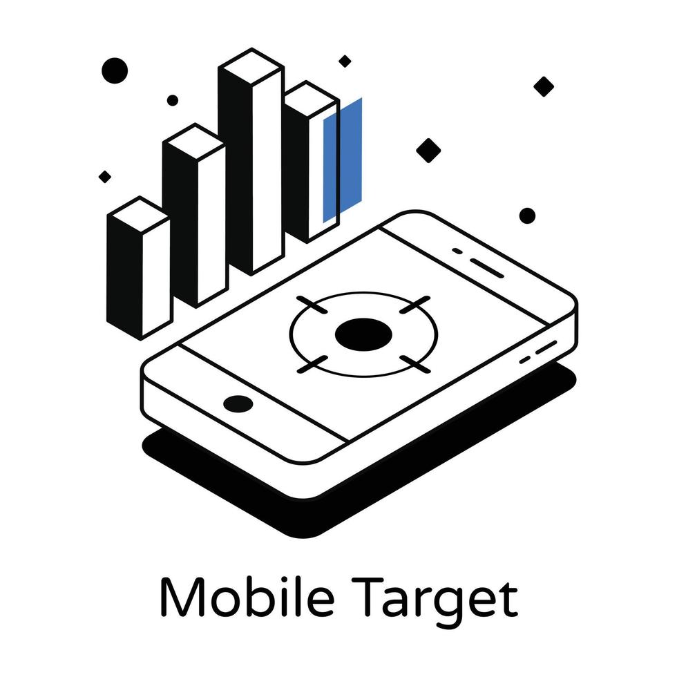 Web-Infografiken isometrisches Symbol in bearbeitbarem Design vektor