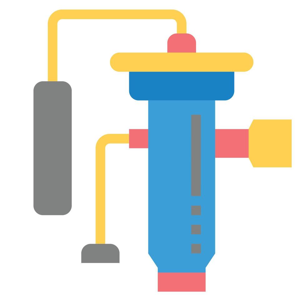 expansionsventil platt ikon vektorillustration vektor