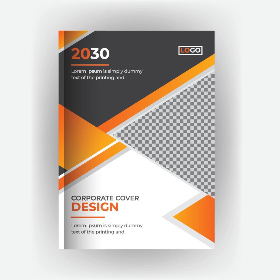 Corporate Business Broschüre Buchcover-Design-Vorlage vektor