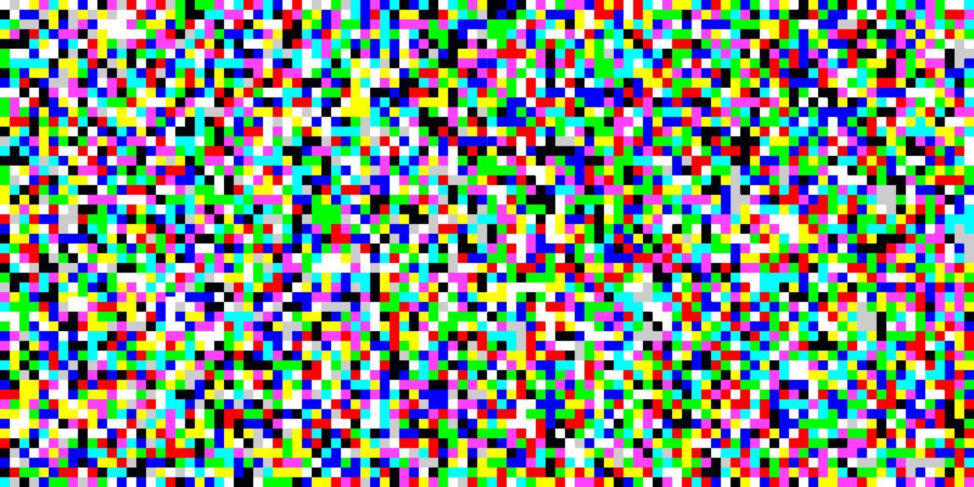 Farbe tv Bildschirmrauschen Pixel Glitch Musterdesign Textur Hintergrund Vektor Illustration.