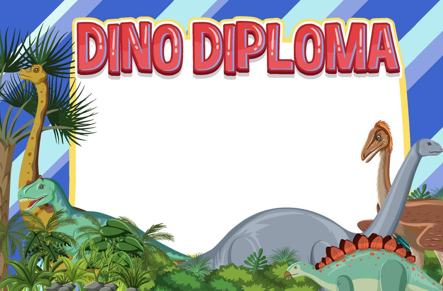 banner mall med dinosaurie tema vektor