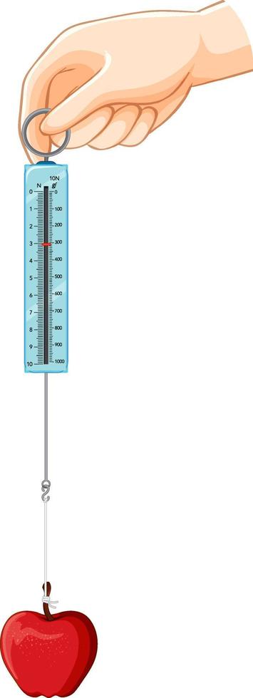 en newtonmeter på vit bakgrund vektor