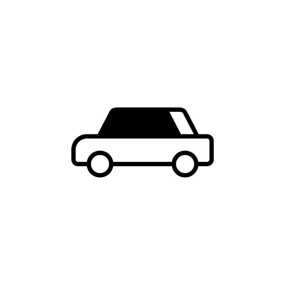 auto, automobil, transport durchgezogene linie symbol vektor illustration logo vorlage. für viele Zwecke geeignet.