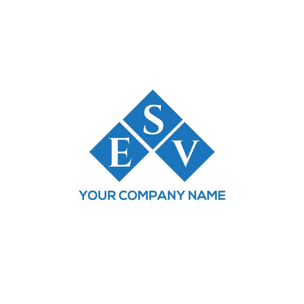 esv kreativa initialer brev logotyp koncept. esv brev design.esv brev logotyp design på vit bakgrund. esv kreativa initialer brev logotyp koncept. esv brev design. vektor