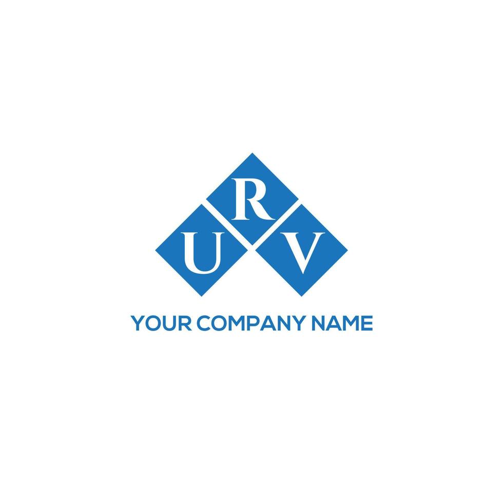 urv brev logotyp design på vit bakgrund. urv kreativa initialer brev logotyp koncept. urv bokstavsdesign. vektor