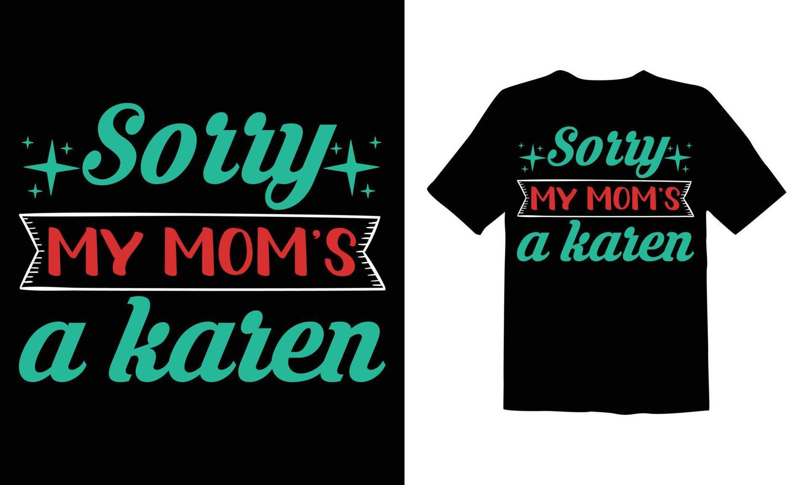trendiges T-Shirt zum Muttertag vektor
