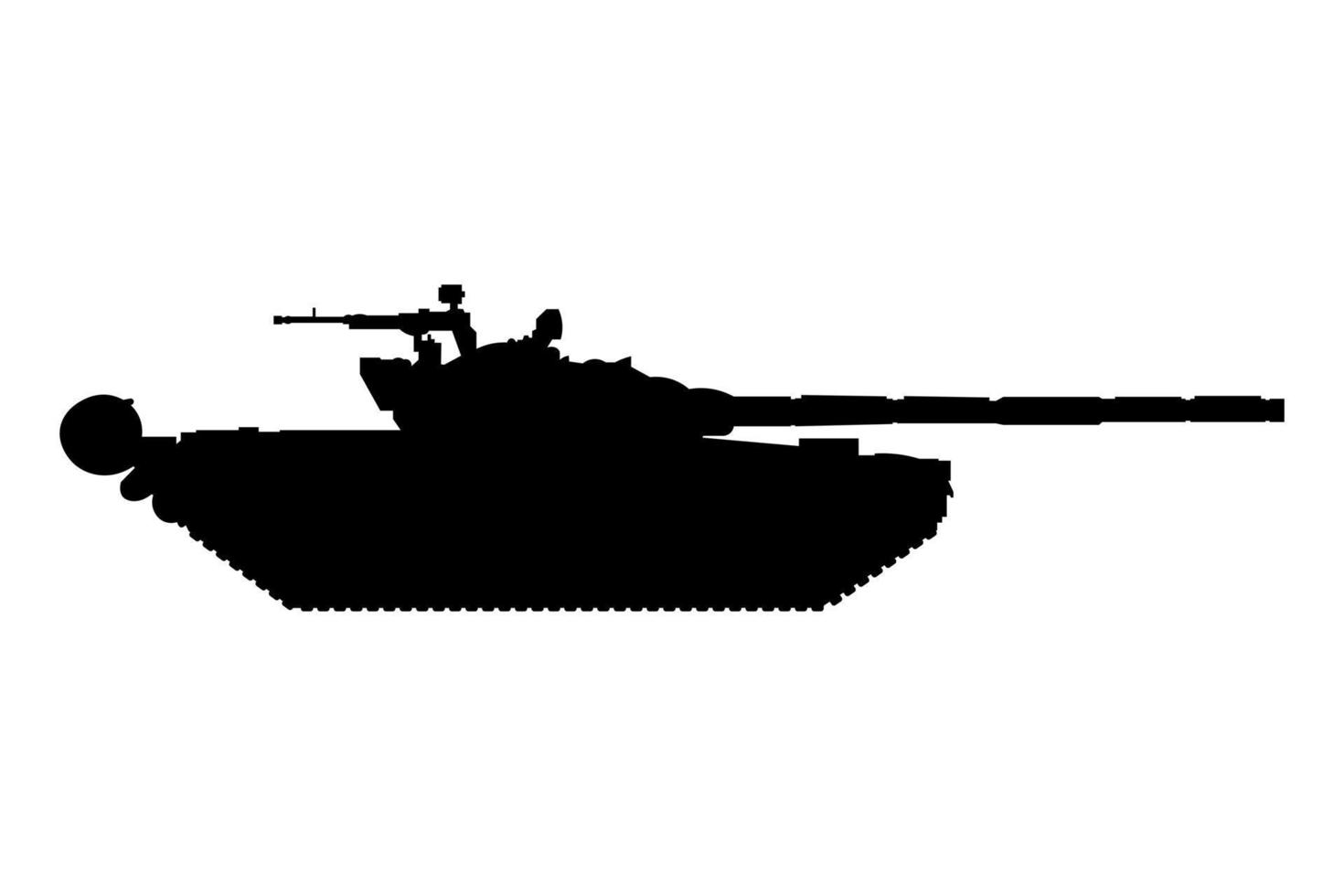 Militärpanzer t72 einfaches Symbol für Web und App vektor
