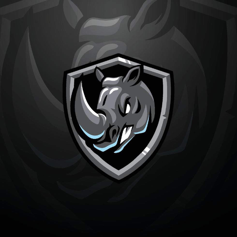 Gamer-Maskottchen-Logo-Design vektor