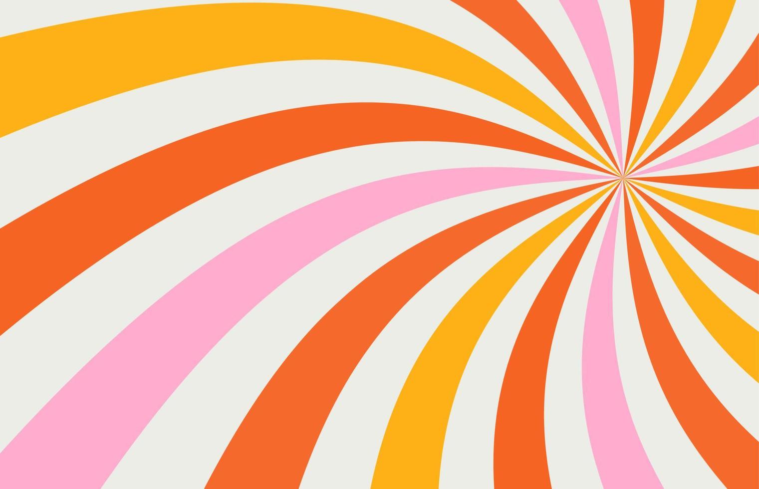acid wave rainbow line bakgrunder i 1970-talets 1960-tals hippiestil. karneval tapetmönster retro vintage 70-tal 60-tal groove. psykedelisk affisch bakgrund samling. vektor design illustration