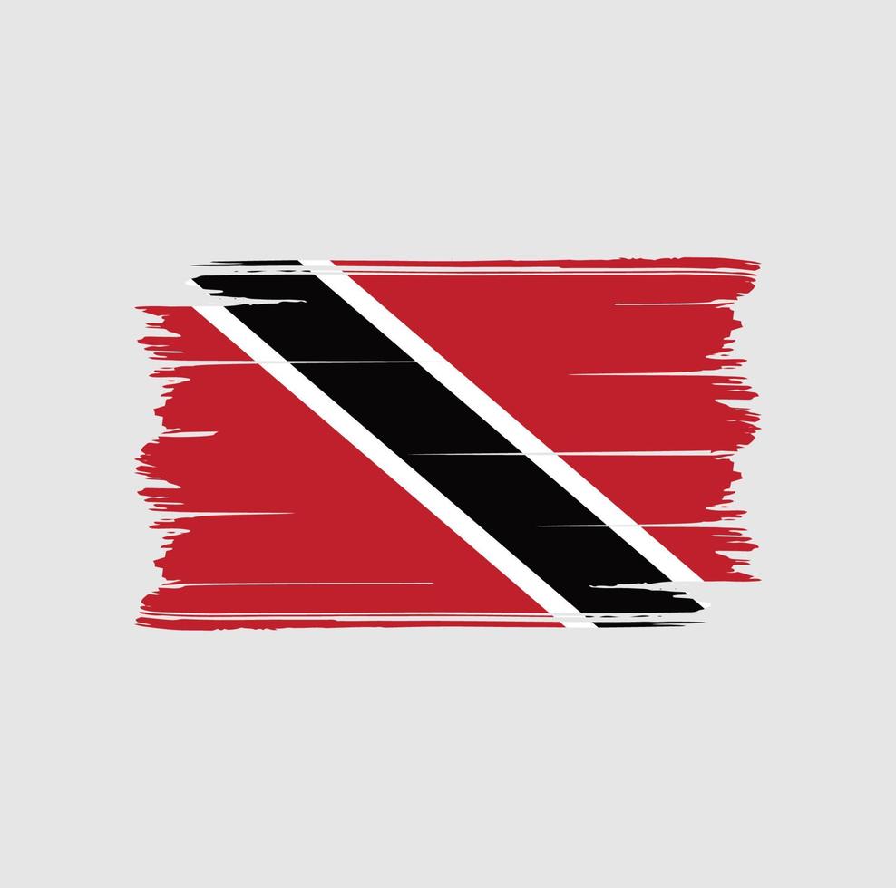 trinidad och tobago flagga borste. National flagga vektor