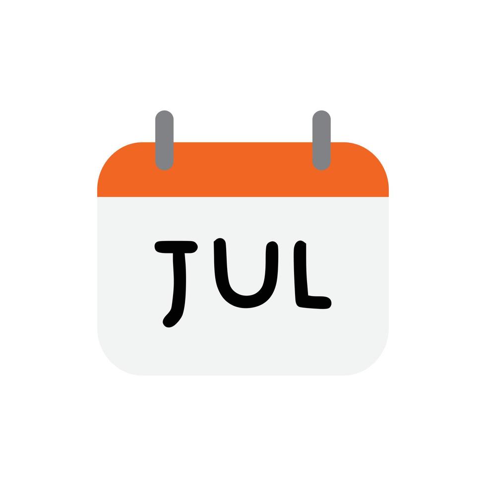 vektor kalender juli för webbplats, cv, presentation