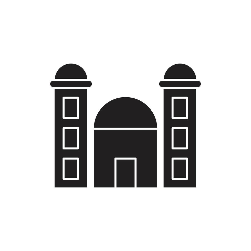 Gebäude-Icon-Silhouette für Website, Symbolpräsentation vektor