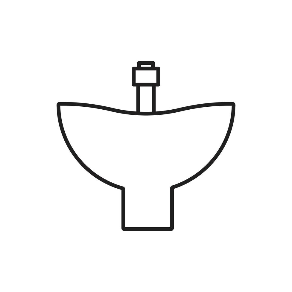 Waschbeckensymbol für Website, Symbol, Präsentation vektor