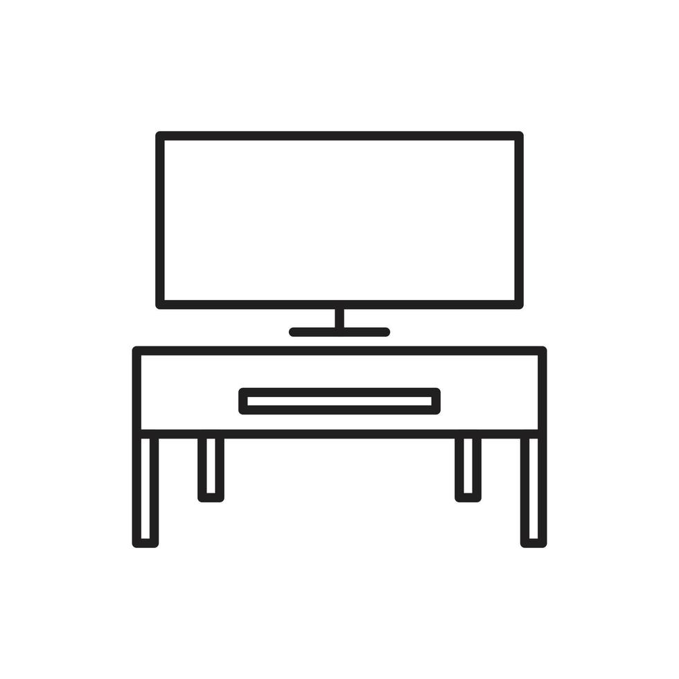 TV bord ikon för webbplats, symbol, presentation vektor