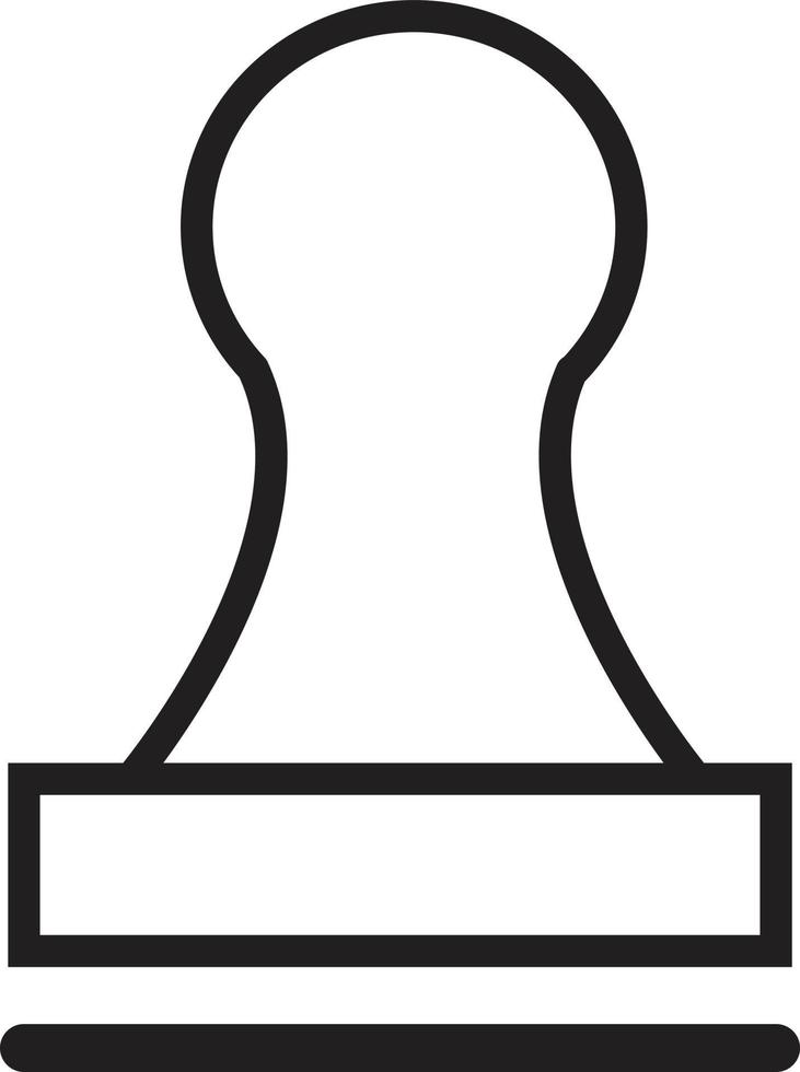 Stempel-Symbol. Stempelzeichen. vektor