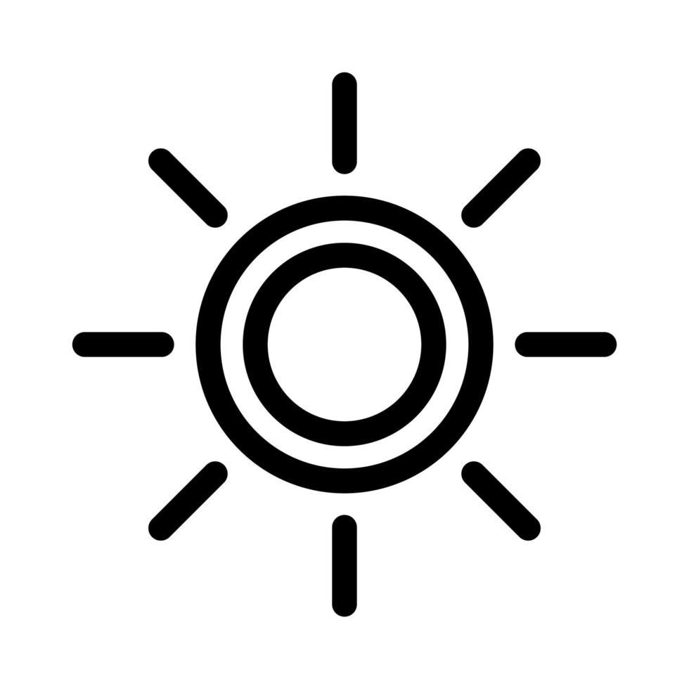 illustration av solen ikon vektor