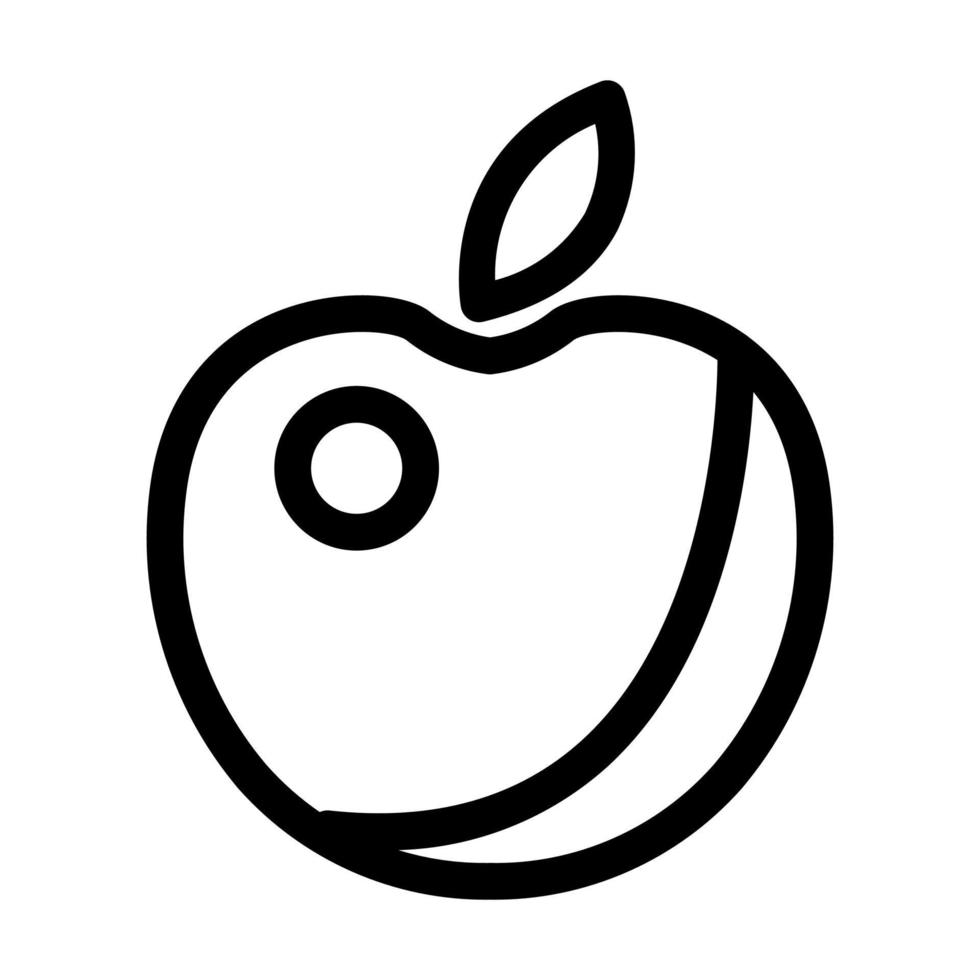 illustration av äppleikonen vektor