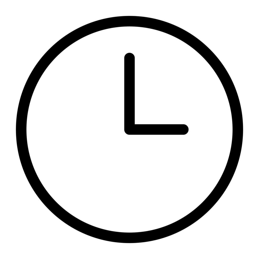 illustration av klockikonen vektor