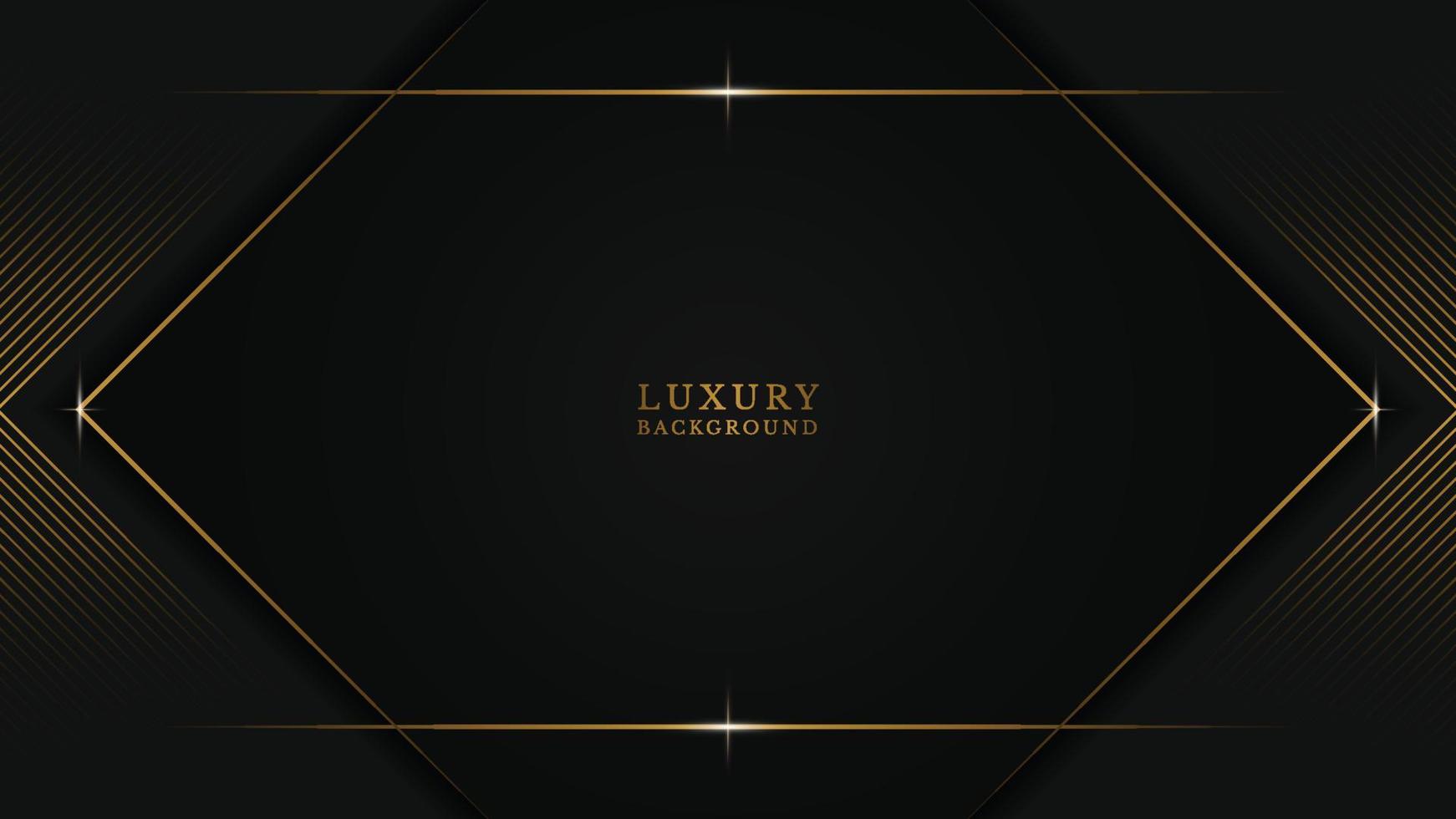 Premium Luxus abstrakte schwarze Goldlinie Hintergrund. Vektor-Illustration vektor