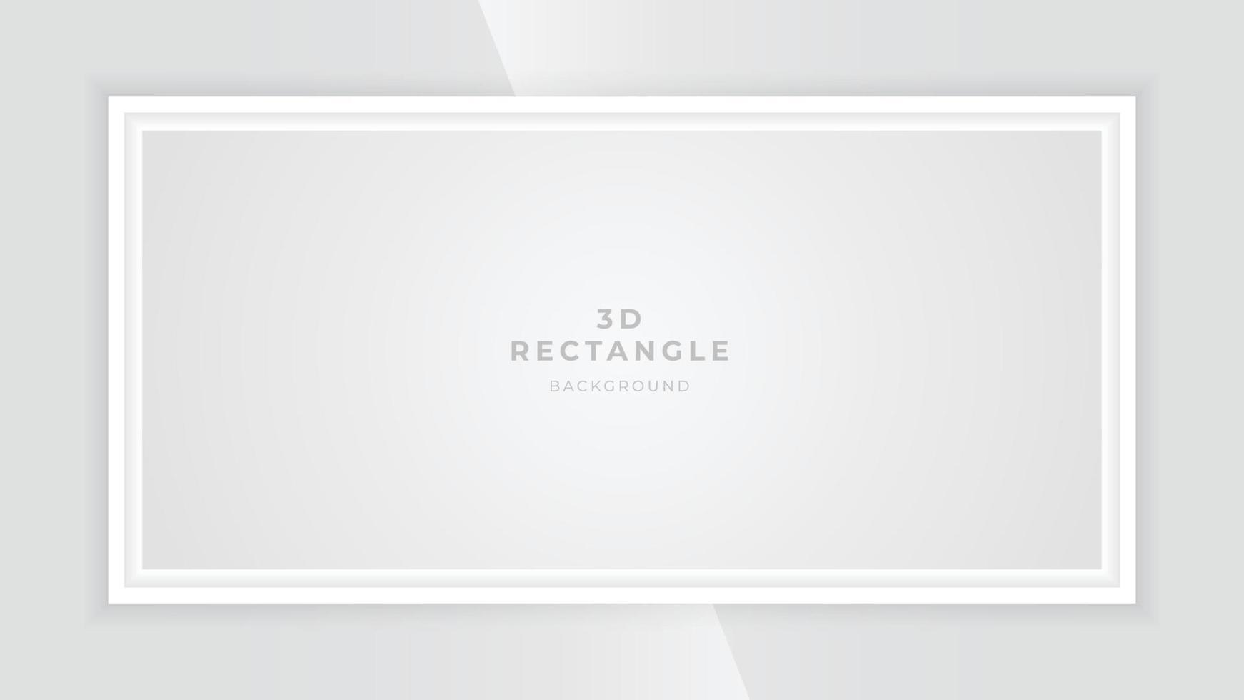 realistisk vit rektangelram med skuggeffekt. bildram mock up. väggdekoration. vektor illustration
