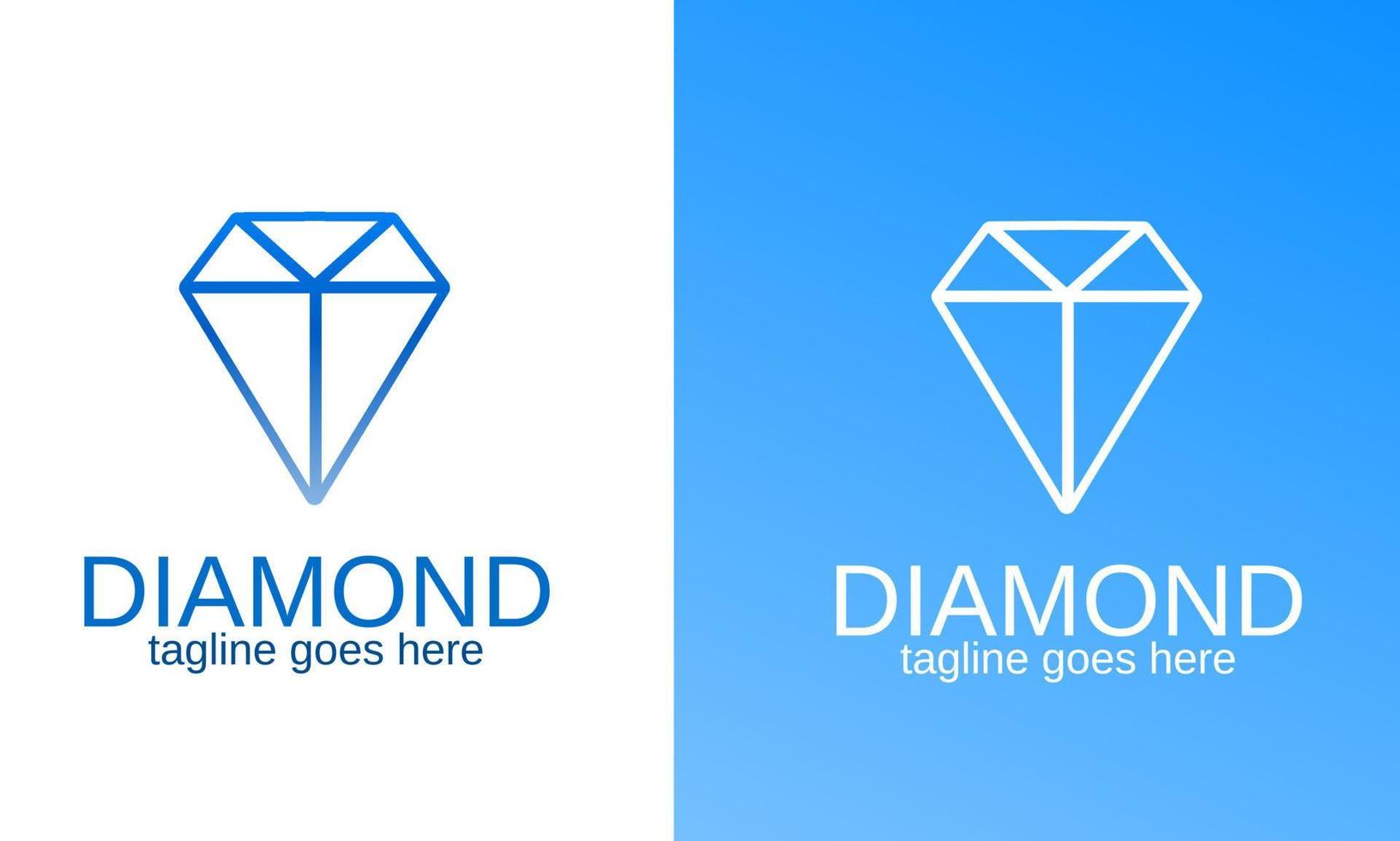 mall logotyp diamant vektor