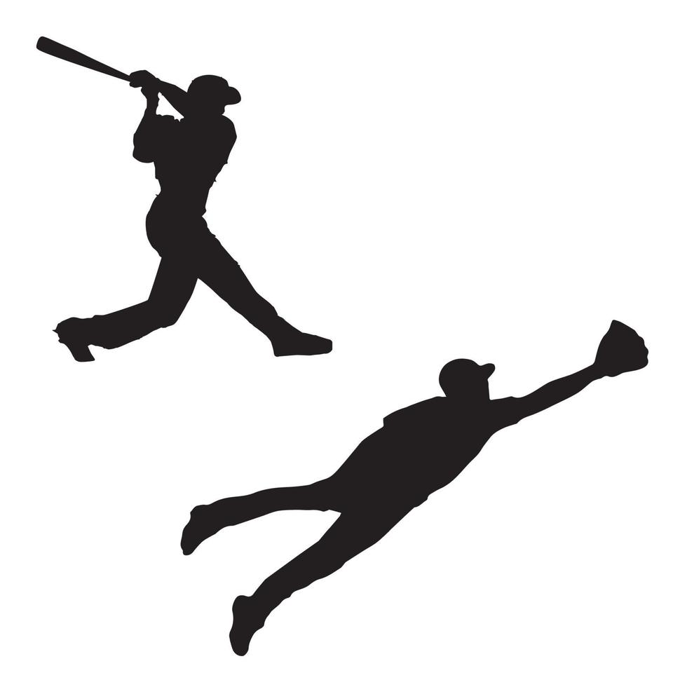 Baseball-Silhouette-Kunst vektor