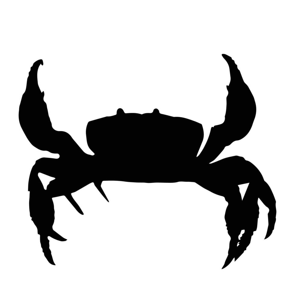 Krabben-Silhouette-Kunst vektor