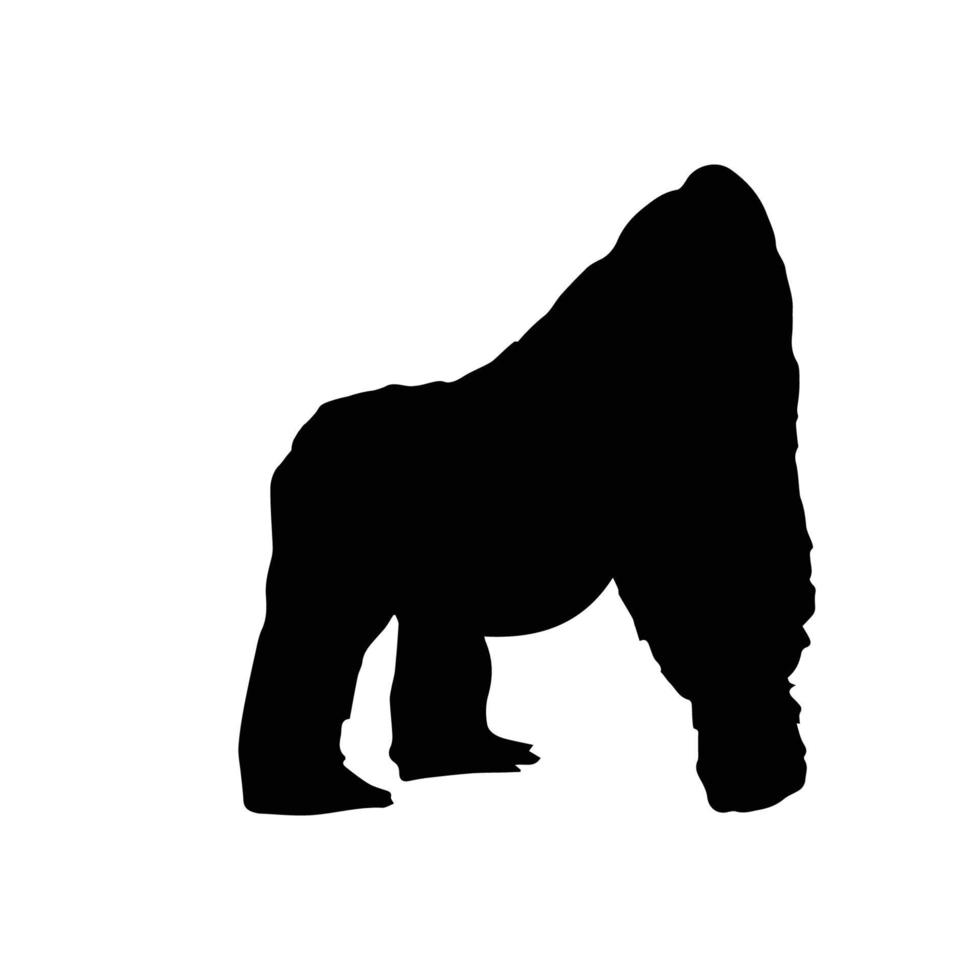 Gorilla-Silhouette-Kunst vektor