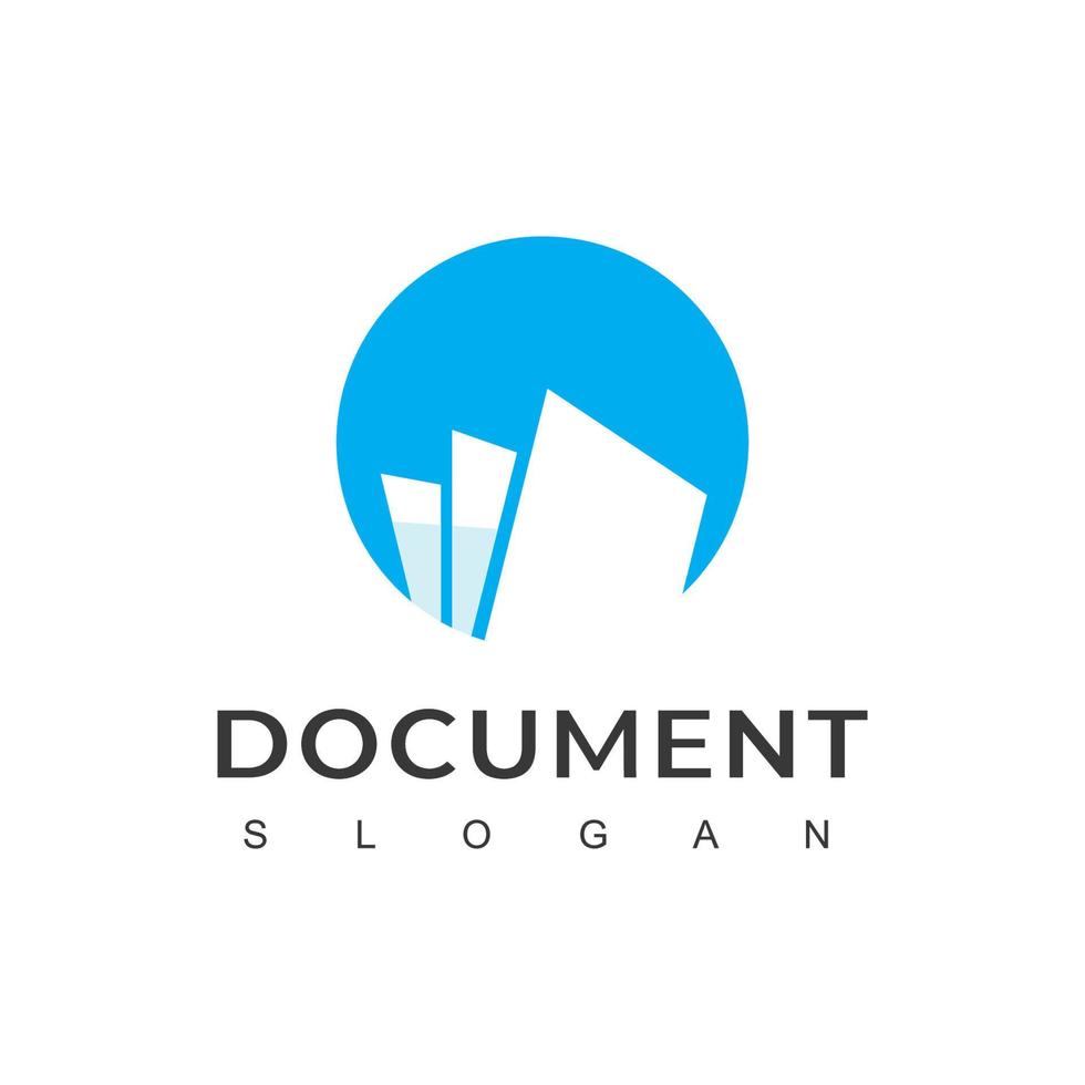 dokument logotyp design vektor