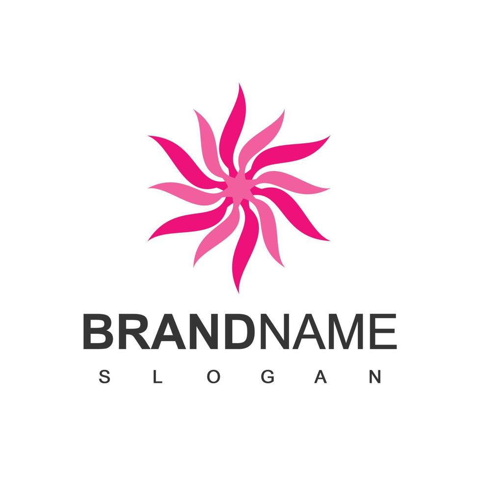 Blumen-Logo-Vorlage, Schönheitssymbol vektor
