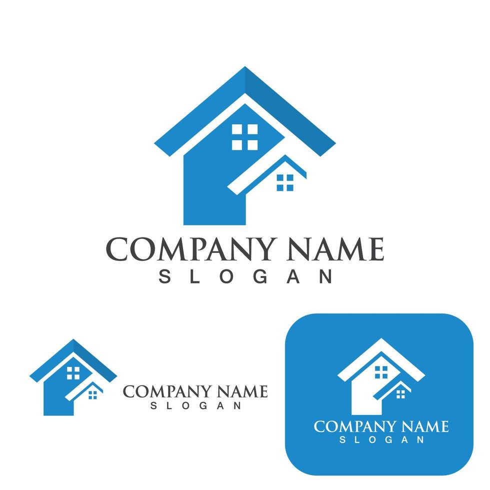 Logo und Symbol für Haus und Gebäude vektor