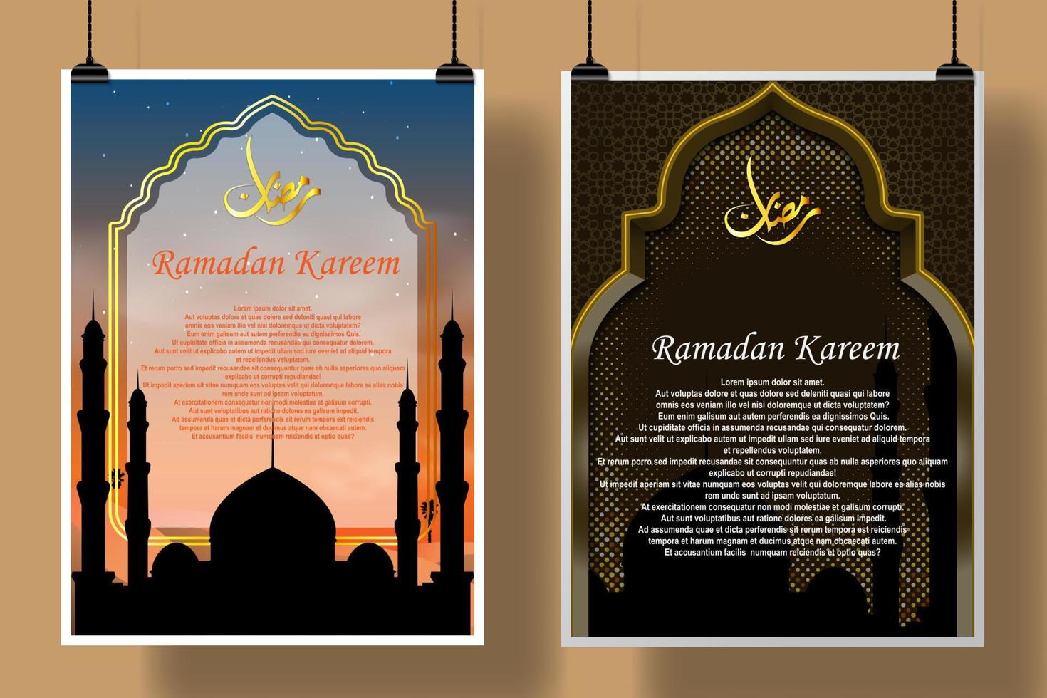 vektorillustration ramadan-affisch bra för ramadan-reklamprodukt, ramadan-evenemang, ramadanbakgrund, ramadanhälsningskort etc. vektor