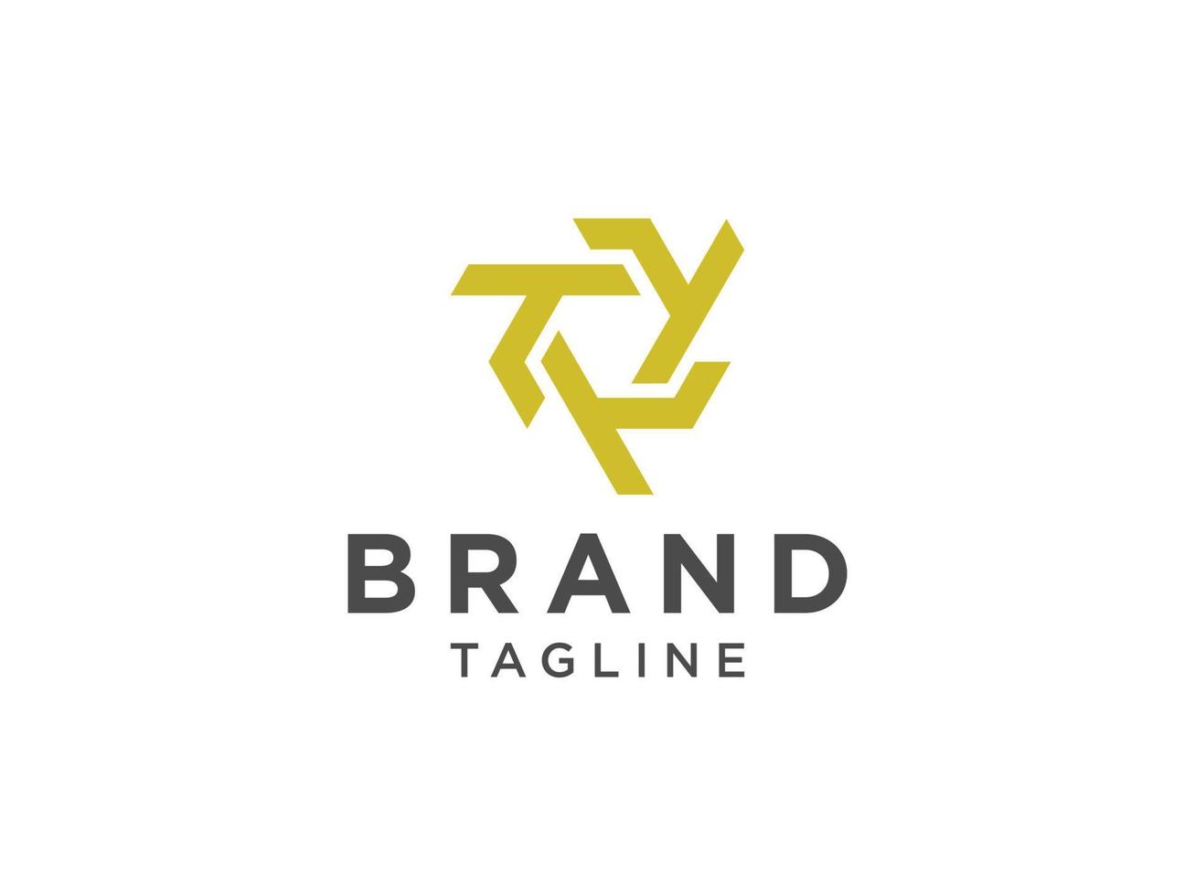 första bokstaven t logotyp. grön geometrisk form monogram linjär stil isolerad på vit bakgrund. användbar för företags- och varumärkeslogotyper. platt vektor logotyp designmall element.